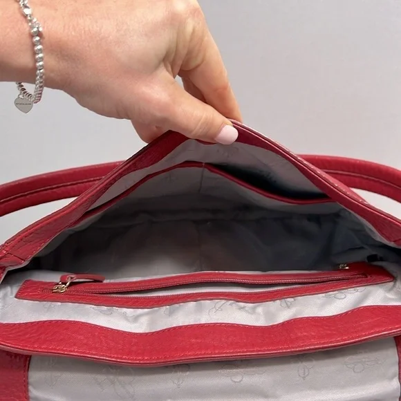 Cole Haan Red Shoulder/Crossbody Purse NWOT - Picture 6 of 16